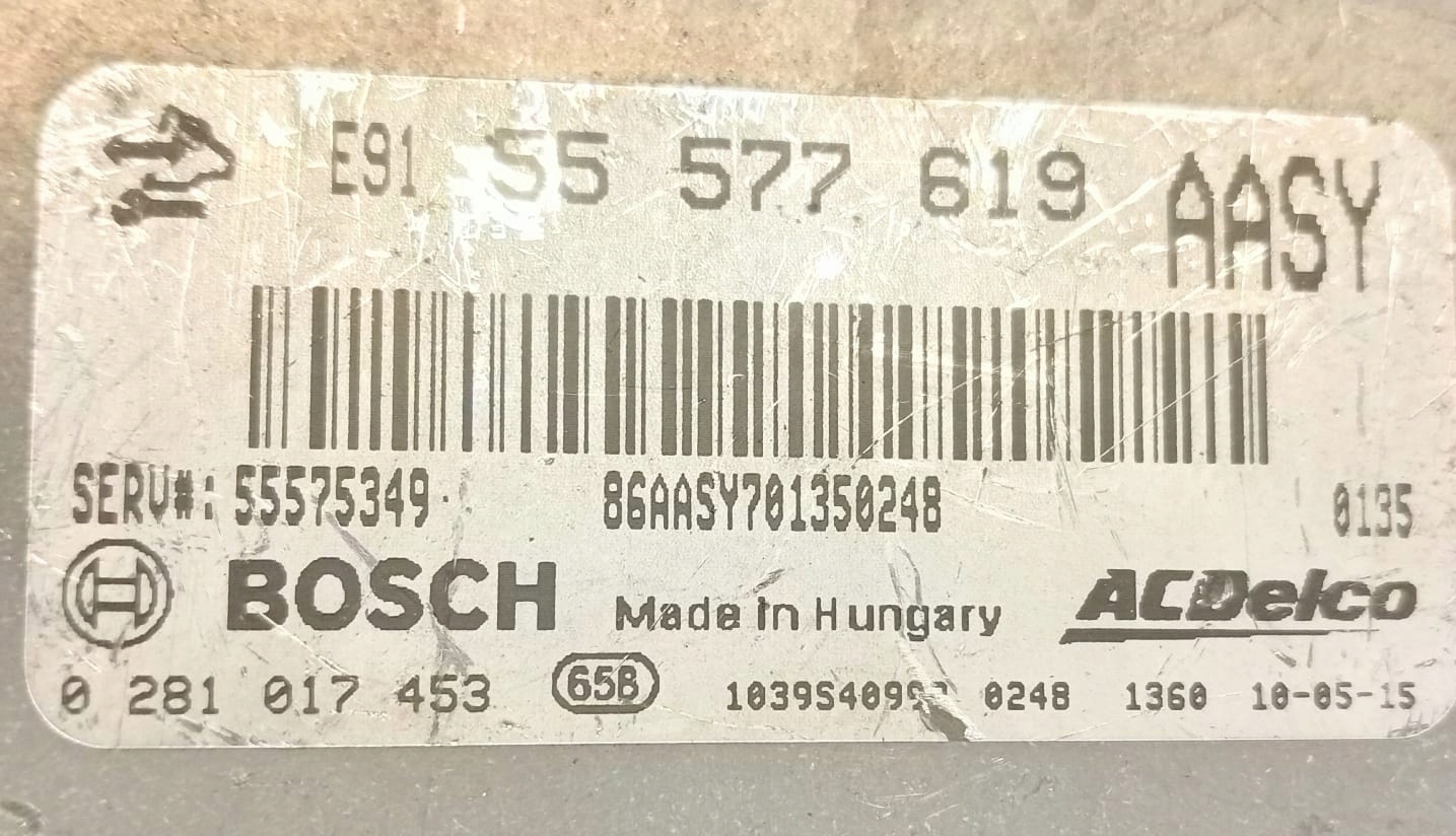 computer control unit of the engine OPEL INSIGNIA A AASY