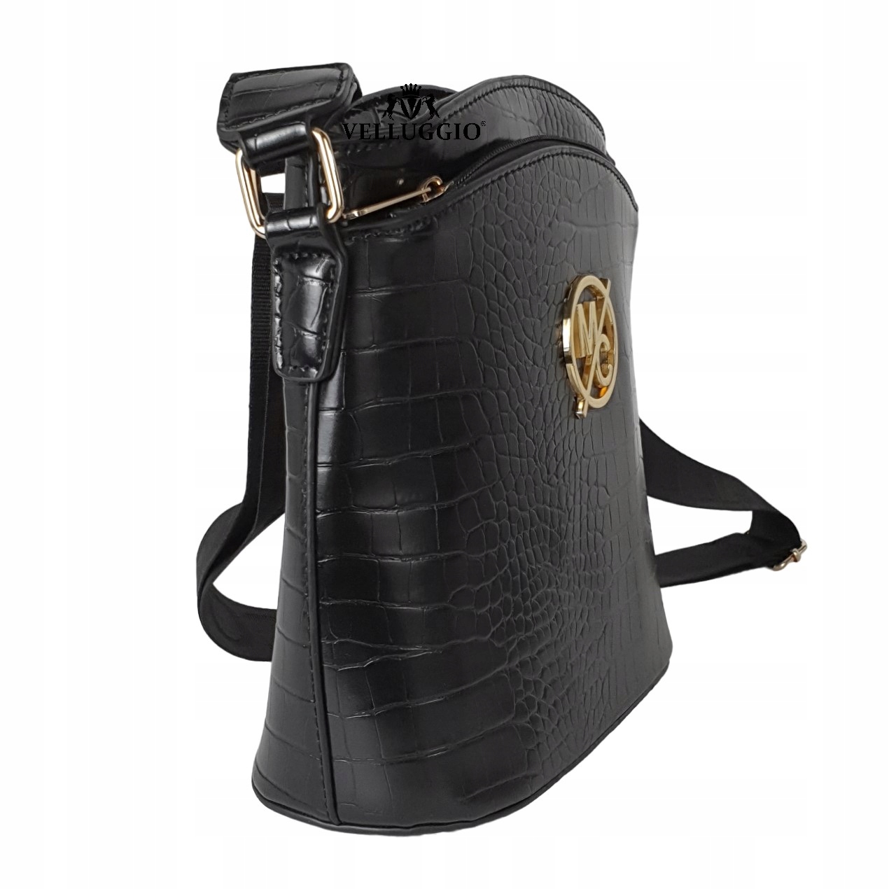 LISTONOSZKA KUFEREK TOREBKA DAMSKA DWUKOMOROWA KROKODYL LOGO Płeć kobieta