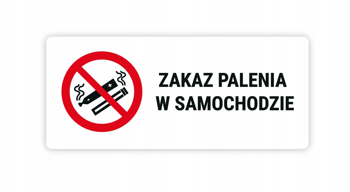 

Naklejka Zakaz Palenia do taksówek taxi Uber Bolt
