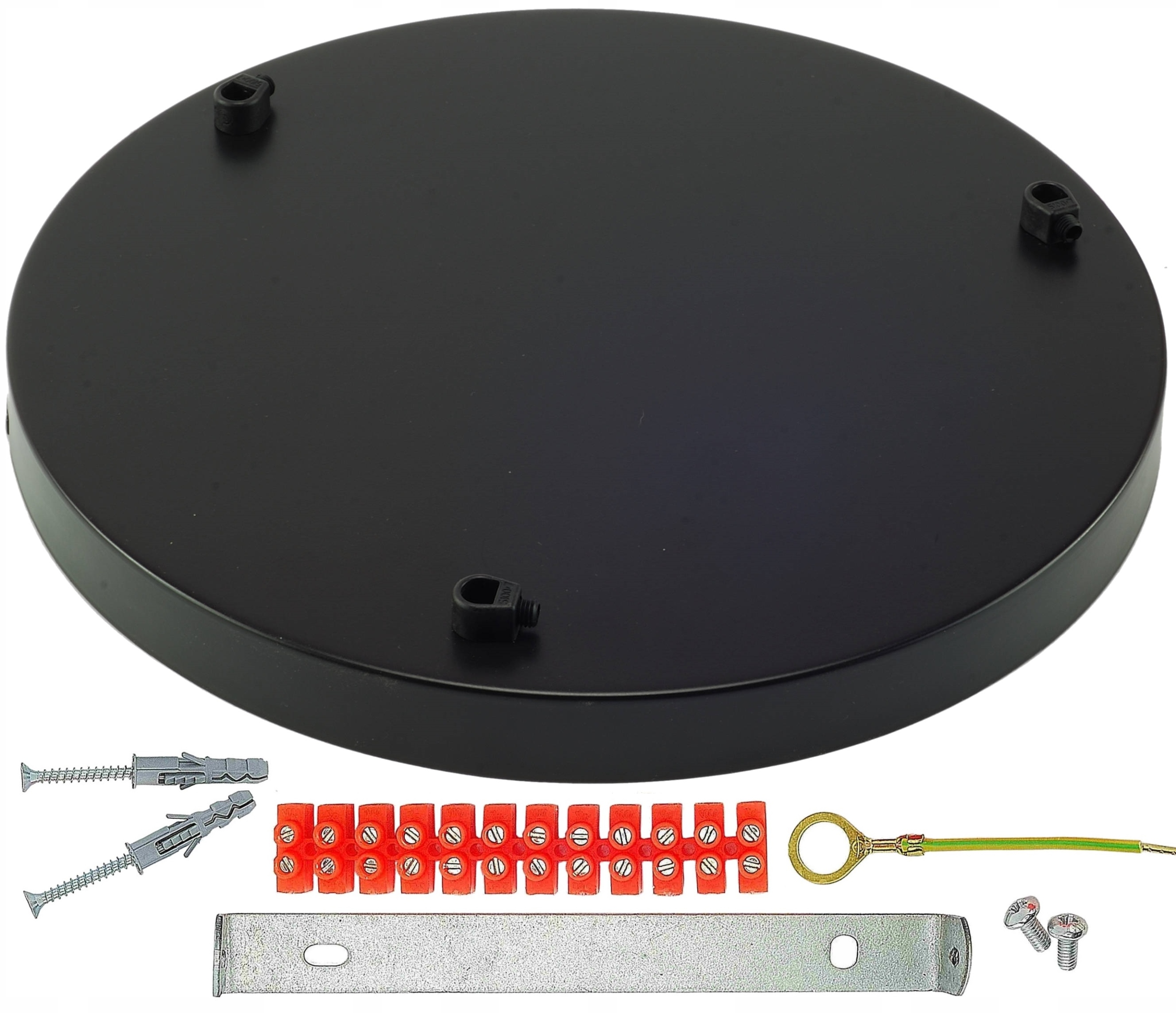 

czarna rozeta śr. 30cm podsufitka lampa pająk Loft