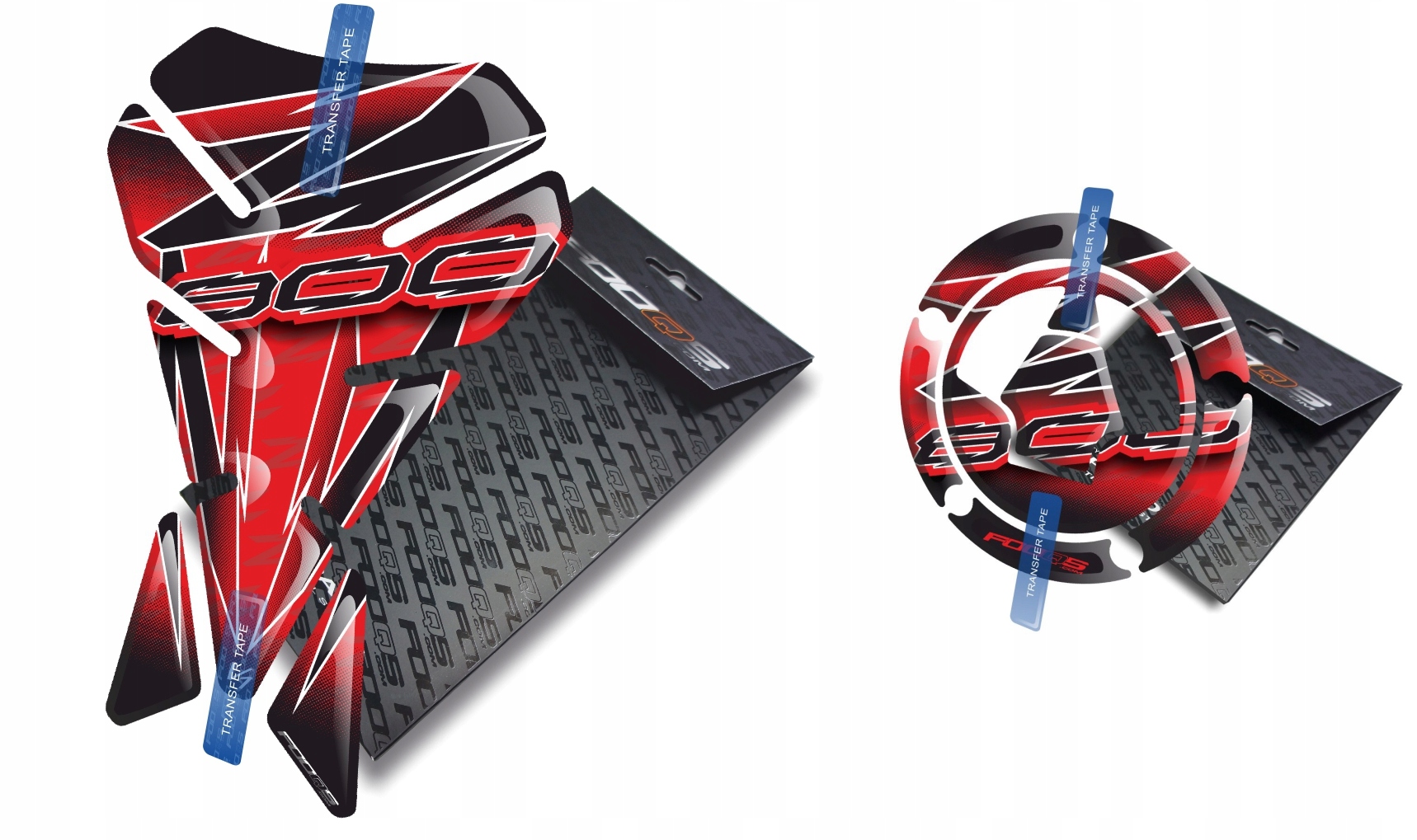 Tank-pad Cap-pad V1 od firmy Fooqs pro Kawasaki Z-800 Červený