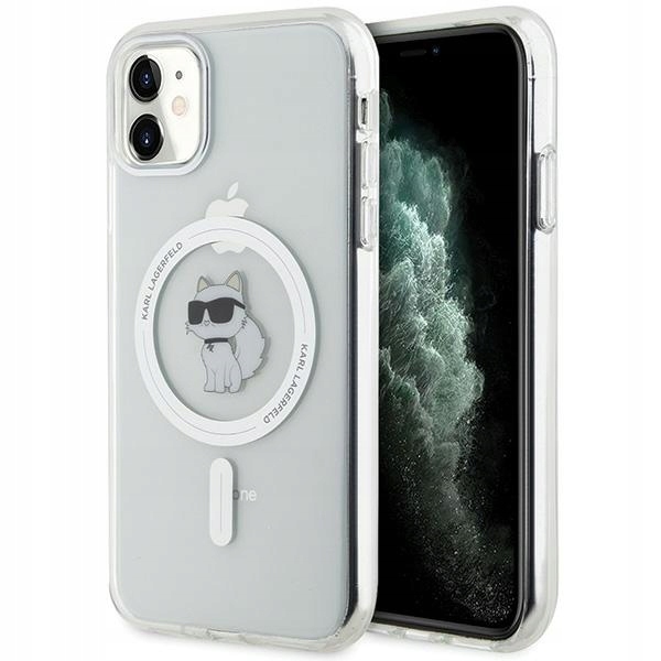 Pouzdro Karl Lagerfeld Choupette Magsafe Pro Iphone 11/XR Průhledné