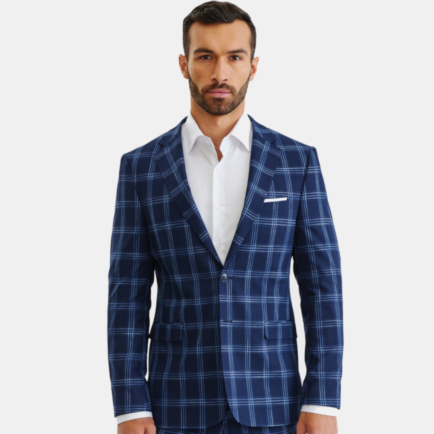 Modrá sako obleková bunda Slim Fit Pako Lorente 182/50