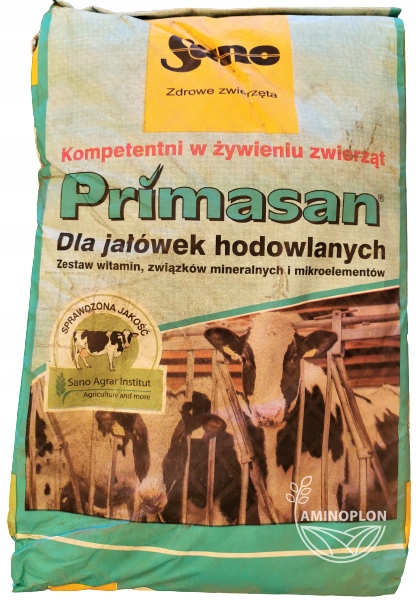 

Primasan 25kg witaminy dla jałówek i buhajów