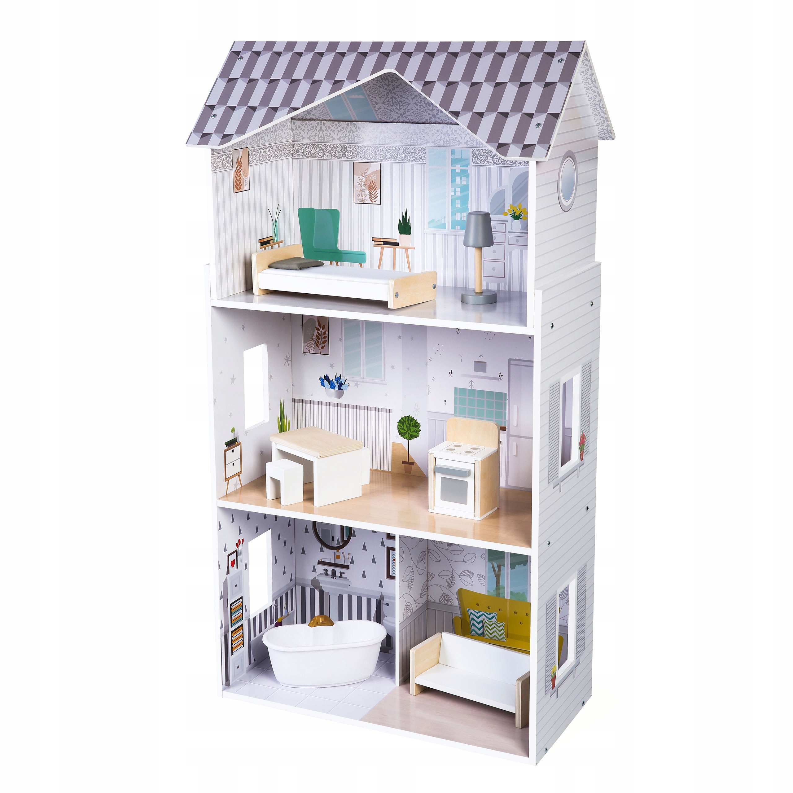 Ляльковий будиночок з меблями Grace Ecotoys Residence