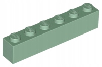 

Lego 3009 Belka 1x6 zielona sand green