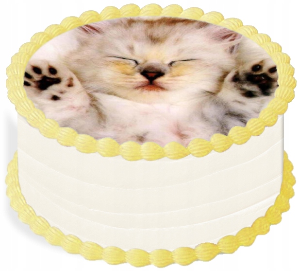 oplatek na dort 29 cm Zvířata Kočka Narozeniny