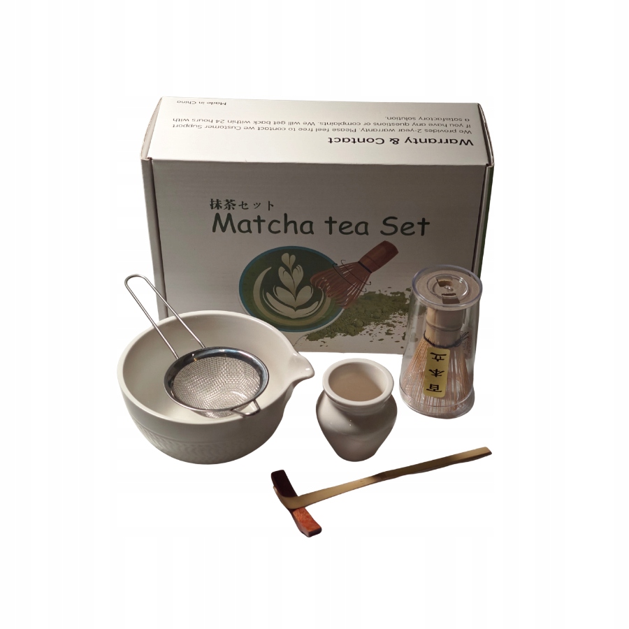 Levně Japonský set Matcha 6v1 – mísa, šlehací metla, sítko Obřad Matcha