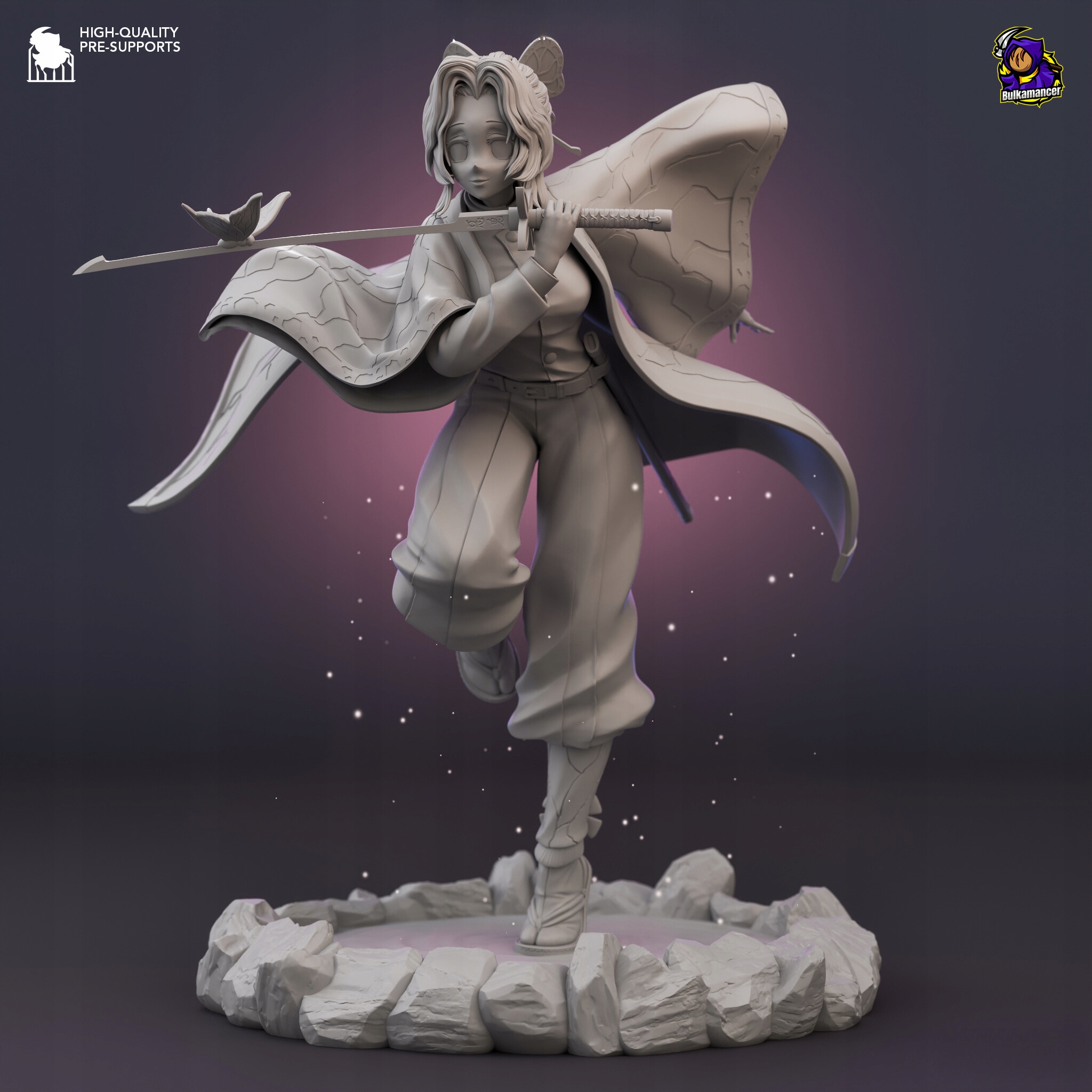 Figurka Shinobu Kocho Demon Slayer Bulkamancer Sulpts 3D tisk 12K