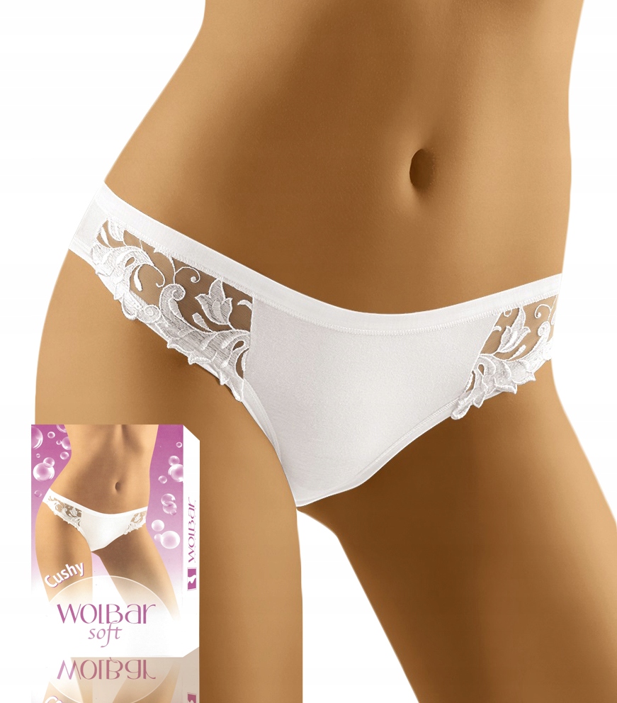 

wolbar Cushy seksowne Koronka figi biały S