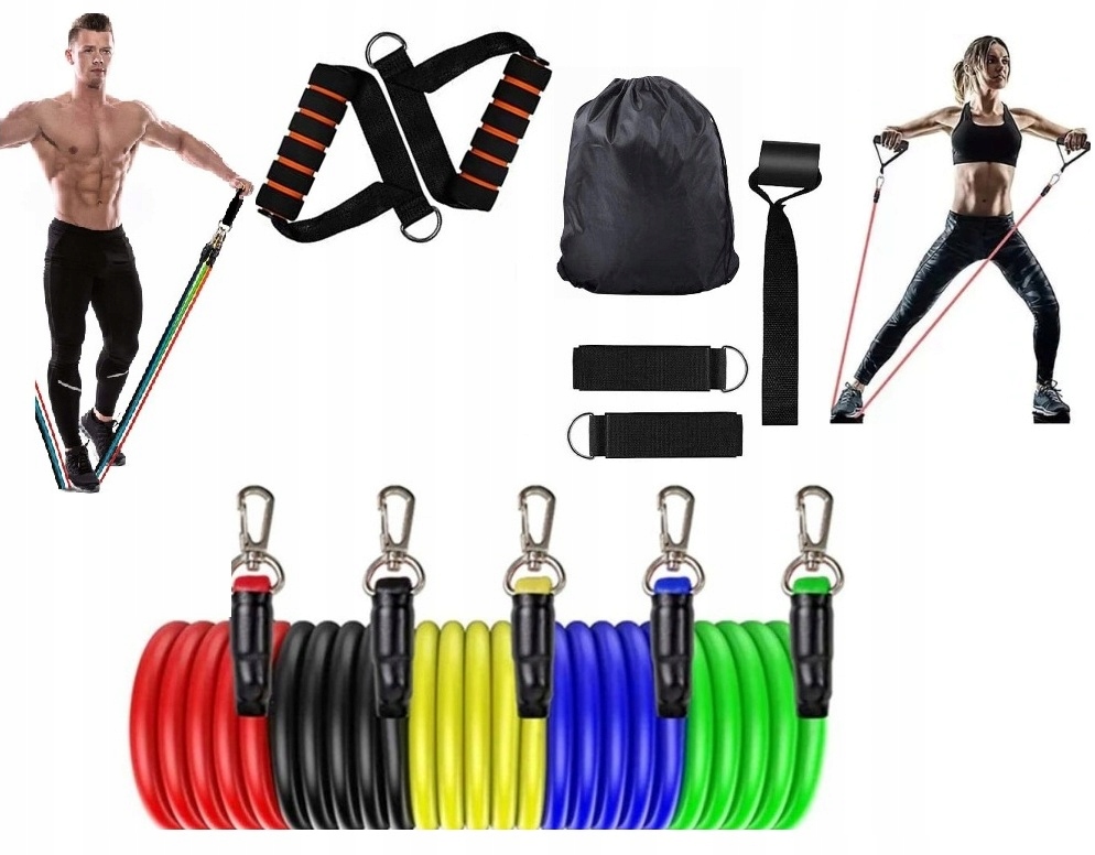 

Zestaw 5 Gum Oporowych do ćwiczeń Fitness Bands