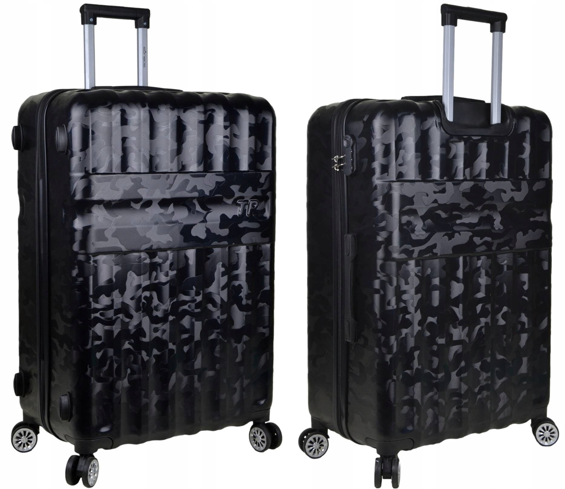 Duża walizka podróżna firmy SunBag model SkyBag Tr Black 90 Litrów