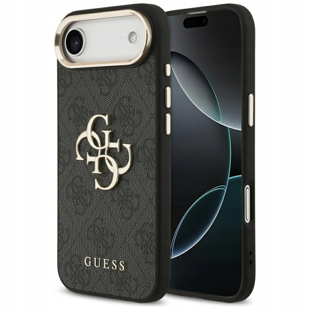 Pouzdro Guess 4G Big 4G Classic Logo pro iPhone Air, černé, zlaté