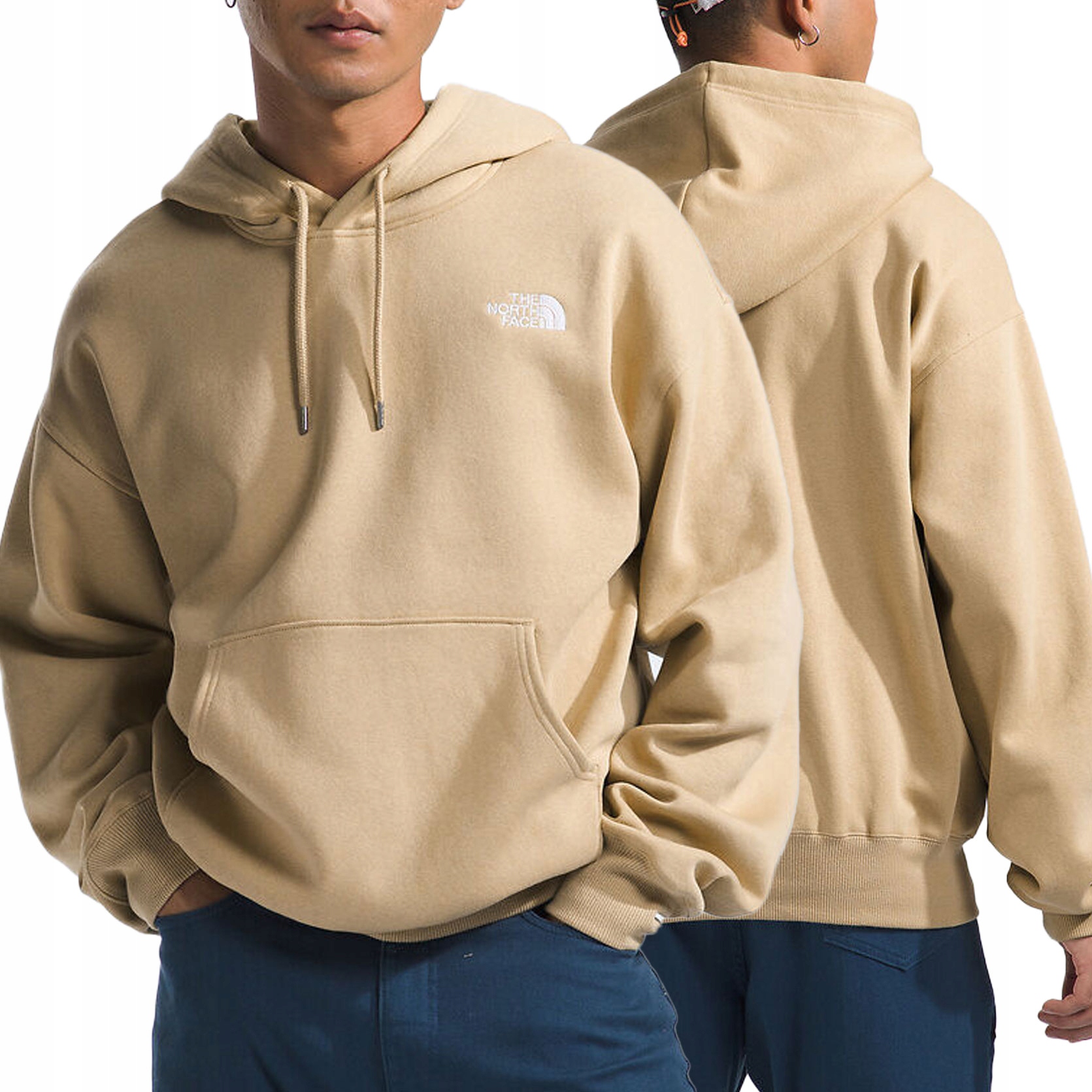 The North Face pánská mikina béžová s kapucí zateplená NF0A84GELK5 S