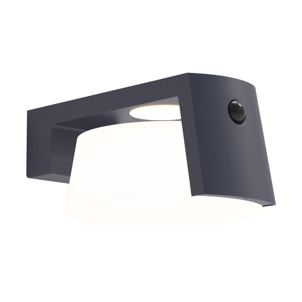 Solární Led nástěnné svítidlo s pohybovým senzorem 9,5W Moon 6906001118 Lute