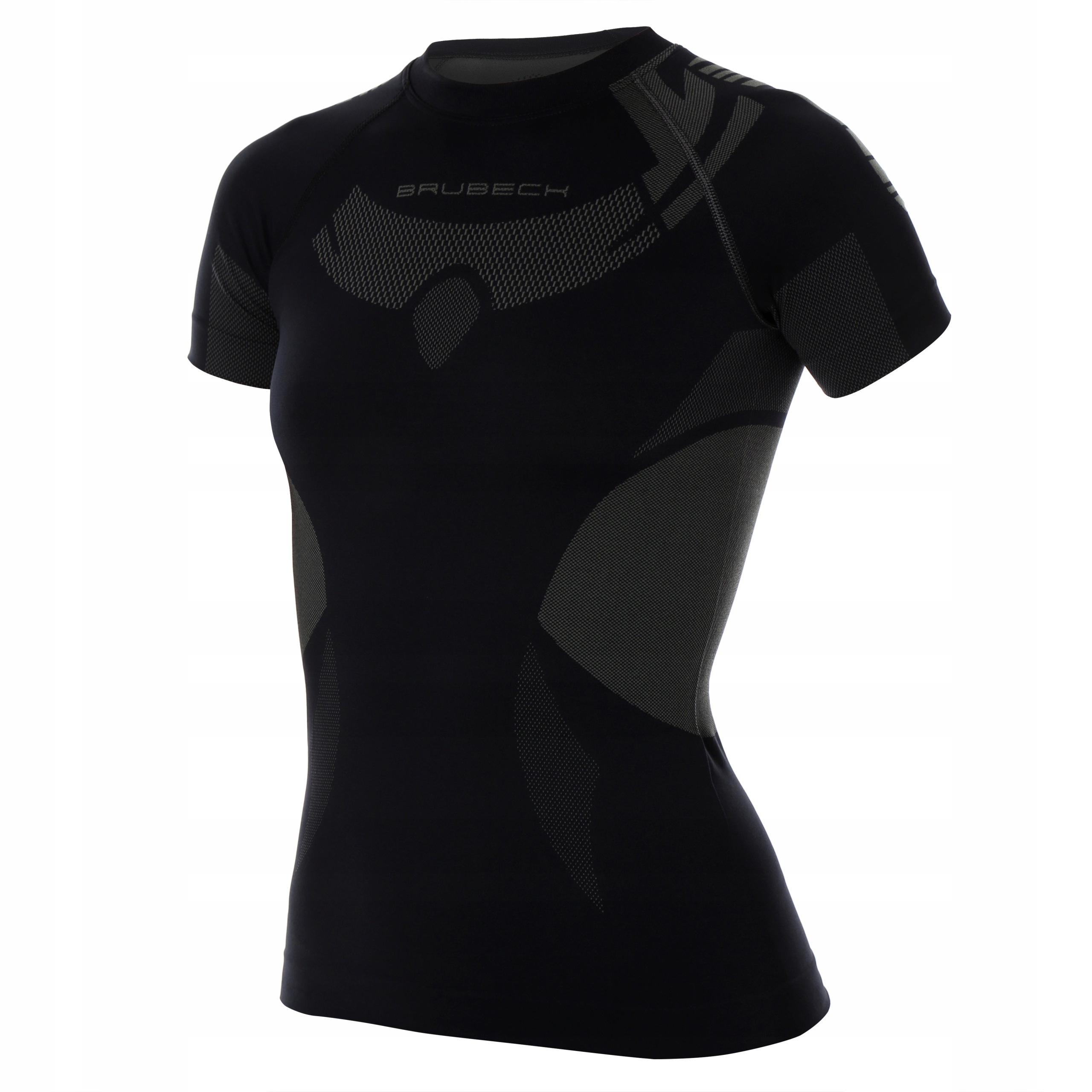 Koszulka termoaktywna damska Dry Brubeck z krótkim rękawem czarna rozmiar L