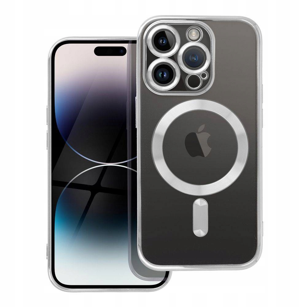 Etui Electro Mag Cover Kompatybilny do Magsafe Do Iphone 14 Pro Srebrny