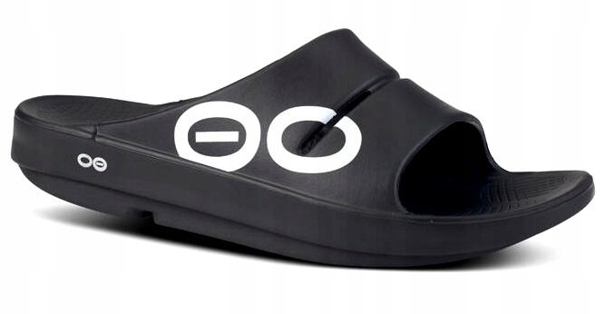 Oofos Klapki regeneracyjne OOahh Sport Black/White 46 %%%