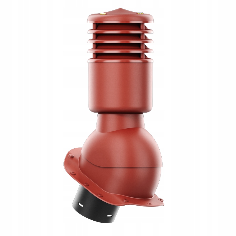 Větrací komín Smartline profil B fi 125 mm, zateplený, červený