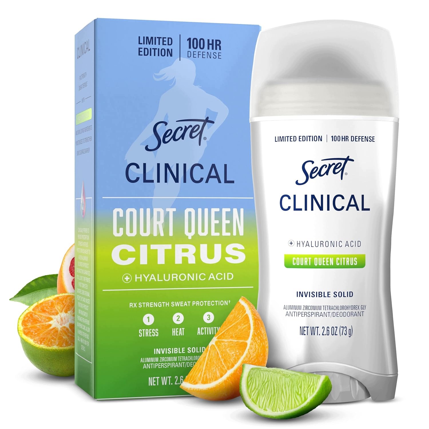 Secret Clinical Court Queen Citrus Antyperspirant dla Kobiet 100h ochrony