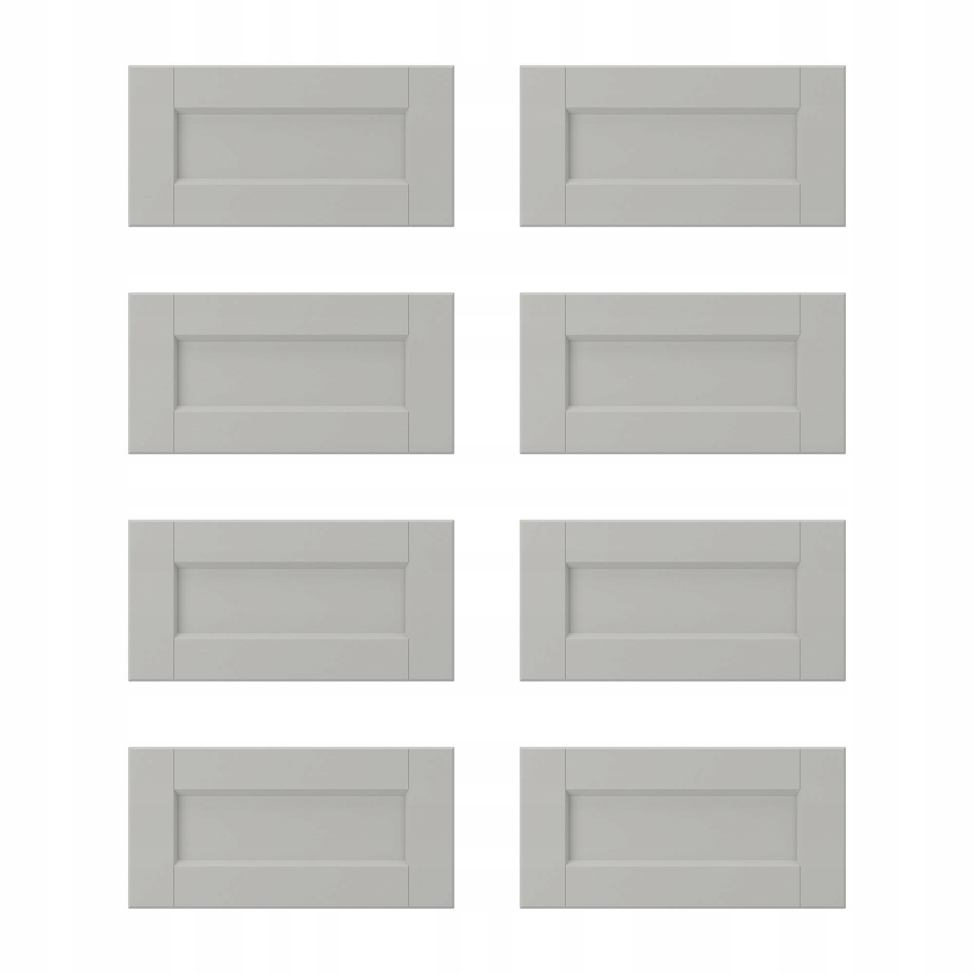 8 szt. Front szuflady Lerhyttan jasnoszary 40x20 cm Lerhyttan