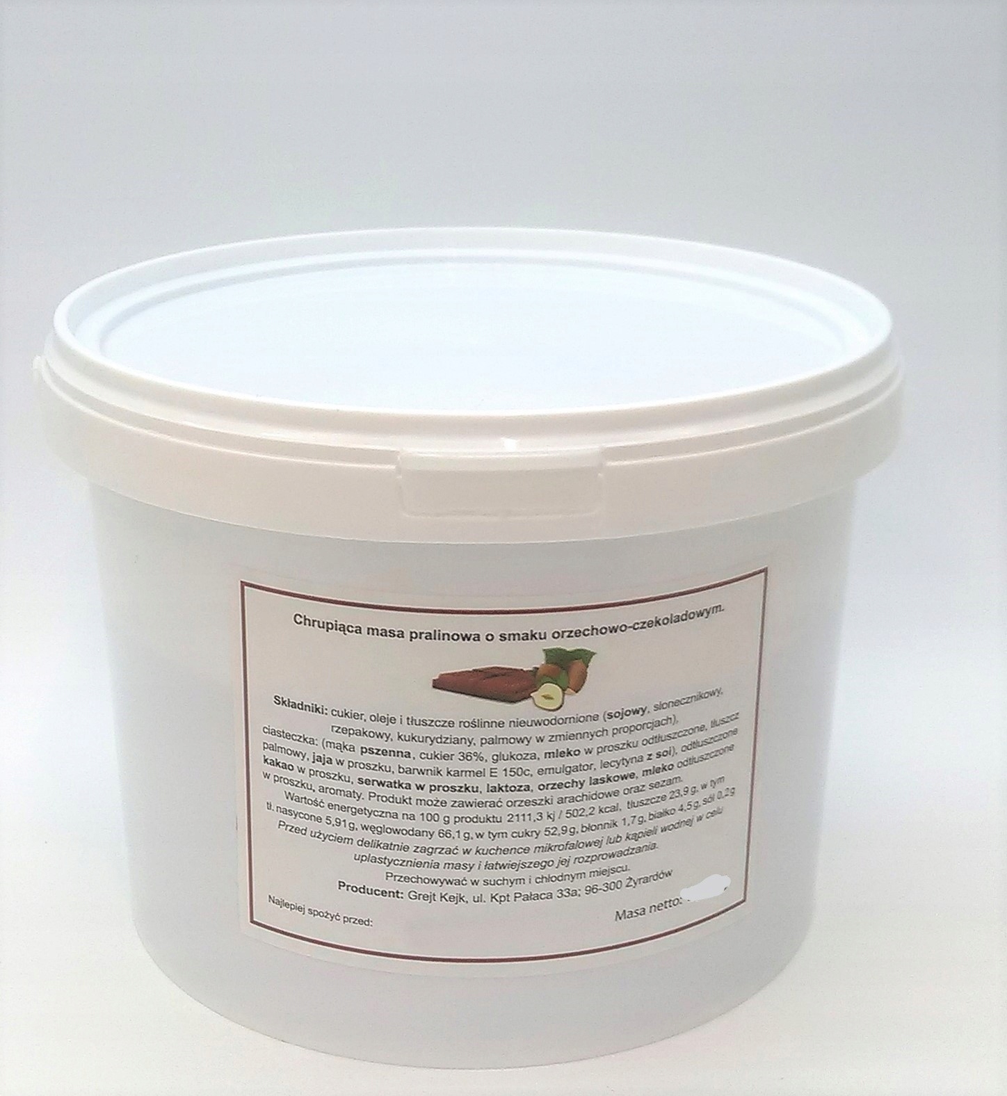 Levně Křupavá pralinková hmota Grejt Kejk Čokoládově Ořechová 1,5 kg