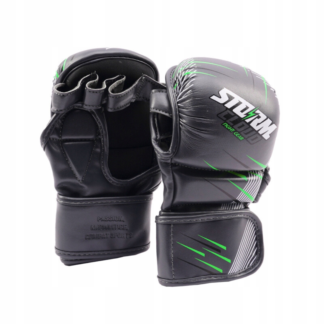 StormCloud Rukavice pro Mma StarFall Sparingové Grafit-Limetka 7oz XXL