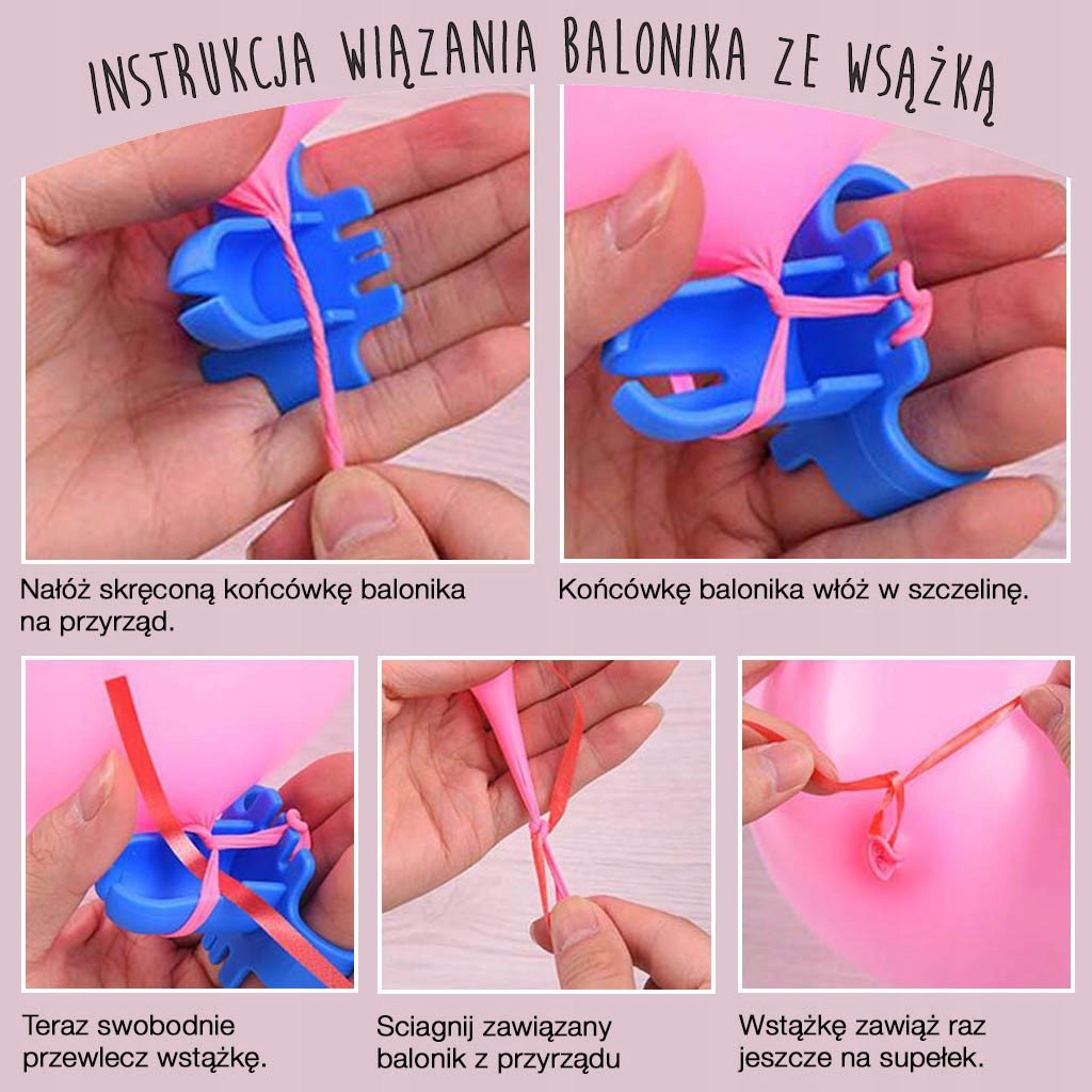 WIĄZ004 WIĄZADEŁKO DO BALONÓW Materiał inny