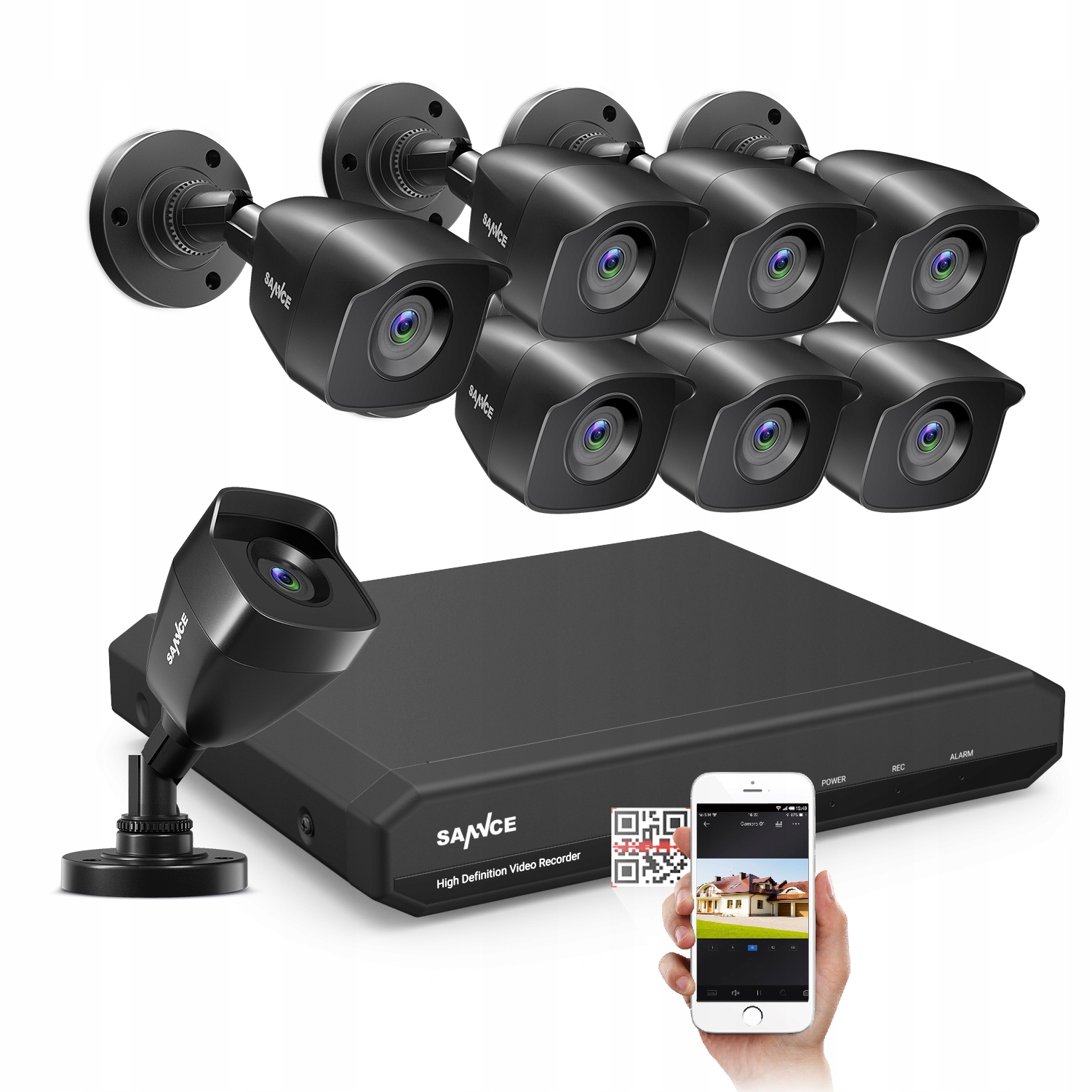 SANNCE 8CH 1080p 5-w-1 System bezpieczeństwa CCTV