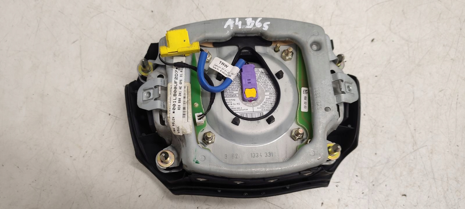 airbag air bag sensor Audi A4 B6