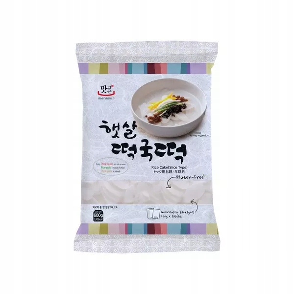 

Koreańskie kluski ryżowe Tteokguk Tteok 600g Matam