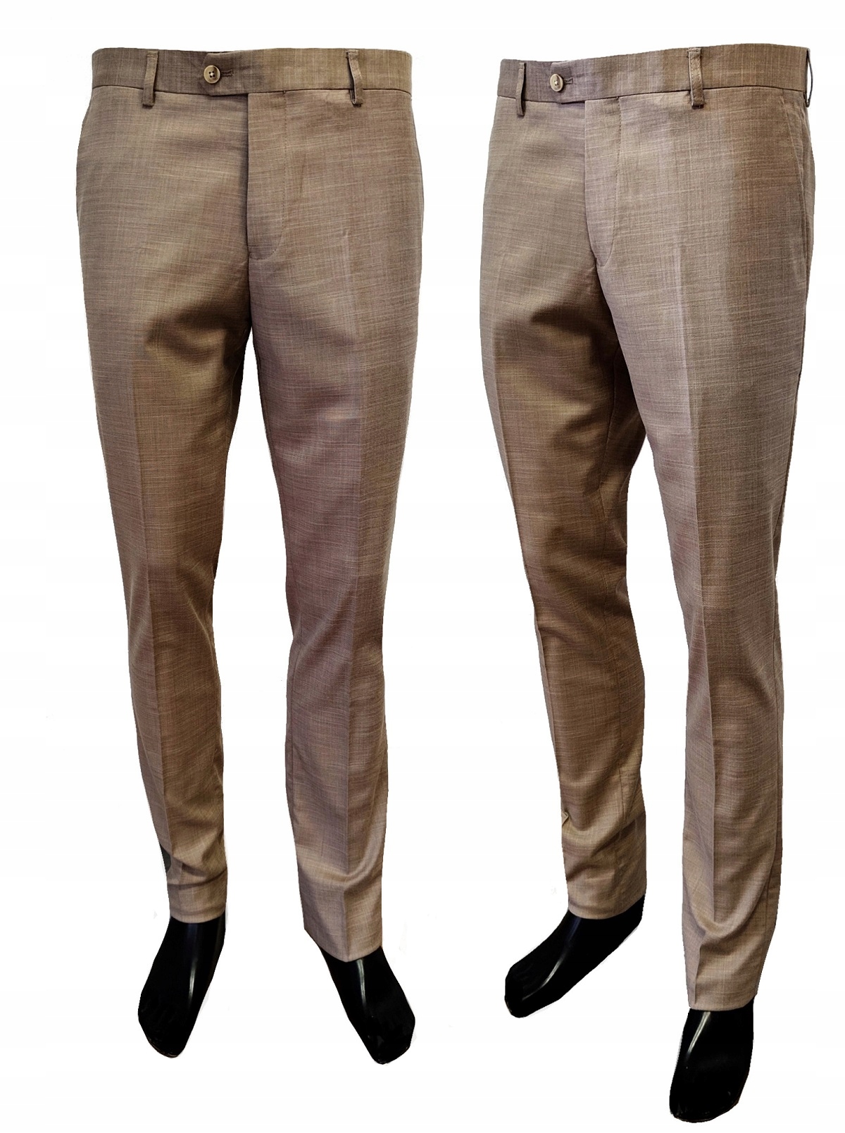 Společenské Kalhoty V Béžové Barvě 50-66 /182