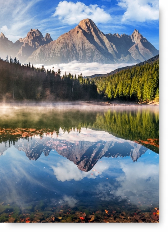 JEZIORO GÓRY plakat B2 50x70cm obraz #193