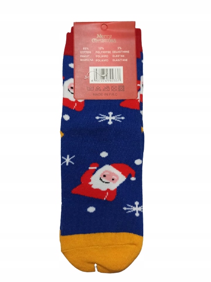 

Skarpety dziecięce Świąteczne granat 30-32 Mikołaj