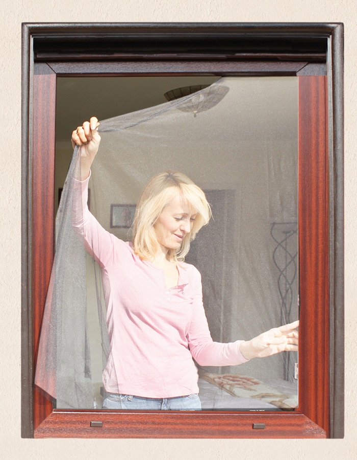 MOSKITIERA SIATKA OKNO OWADY KOMARY 150x180 + RZEP Kolor biały