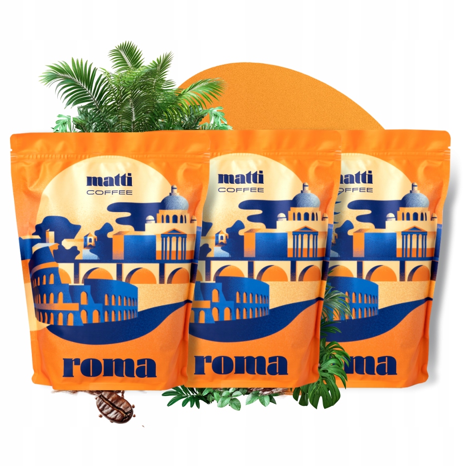 Levně Káva 3x1KG Brazílie Čerstvě Pražená V Zrnech Krémová Směs