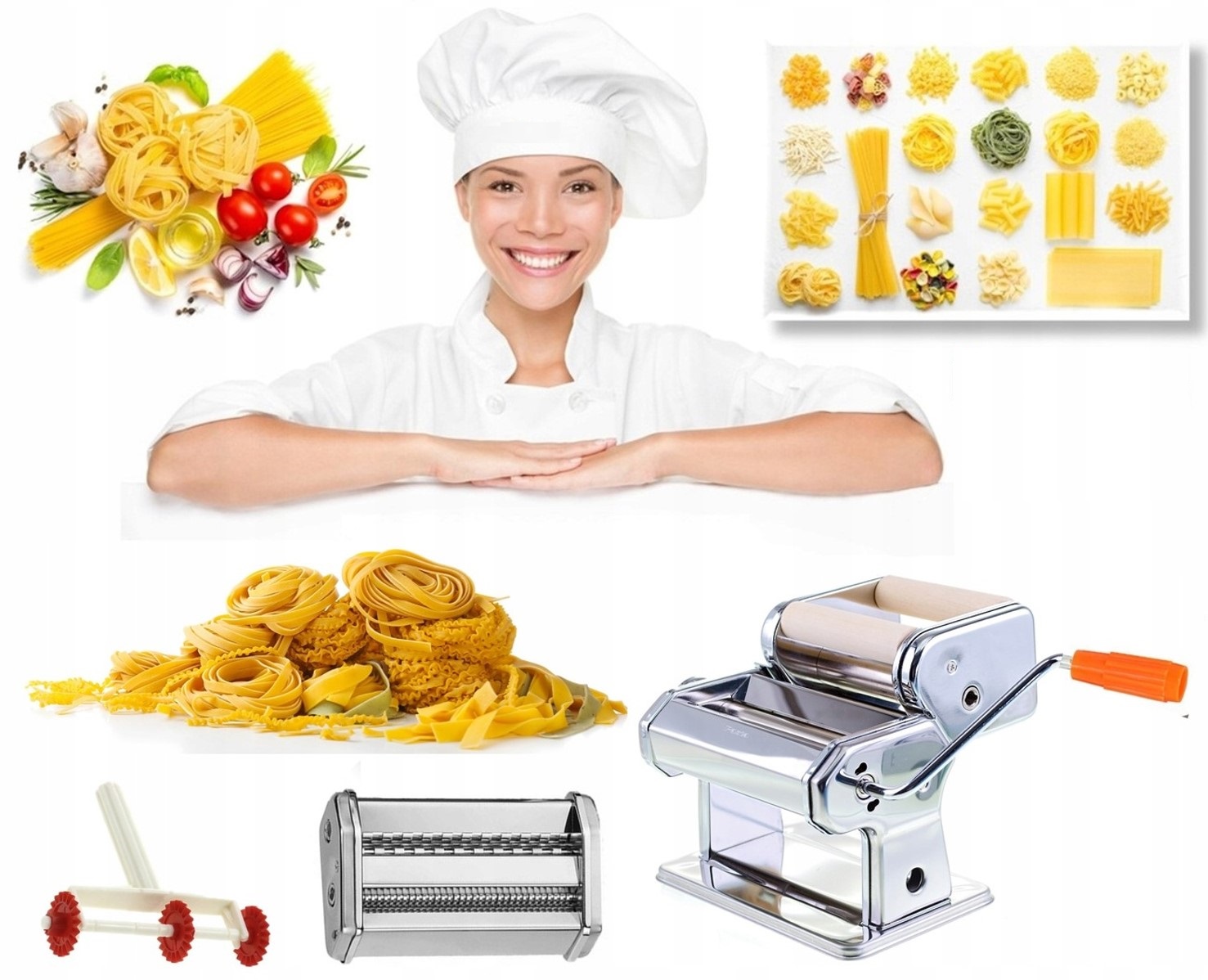 MASZYNKA DO MAKARONU CIASTA PIEROGÓW 5W1