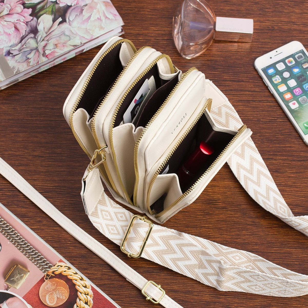 Torebka damska na telefon mini listonoszka raportówka na ramię ekoskóra Stan opakowania oryginalne