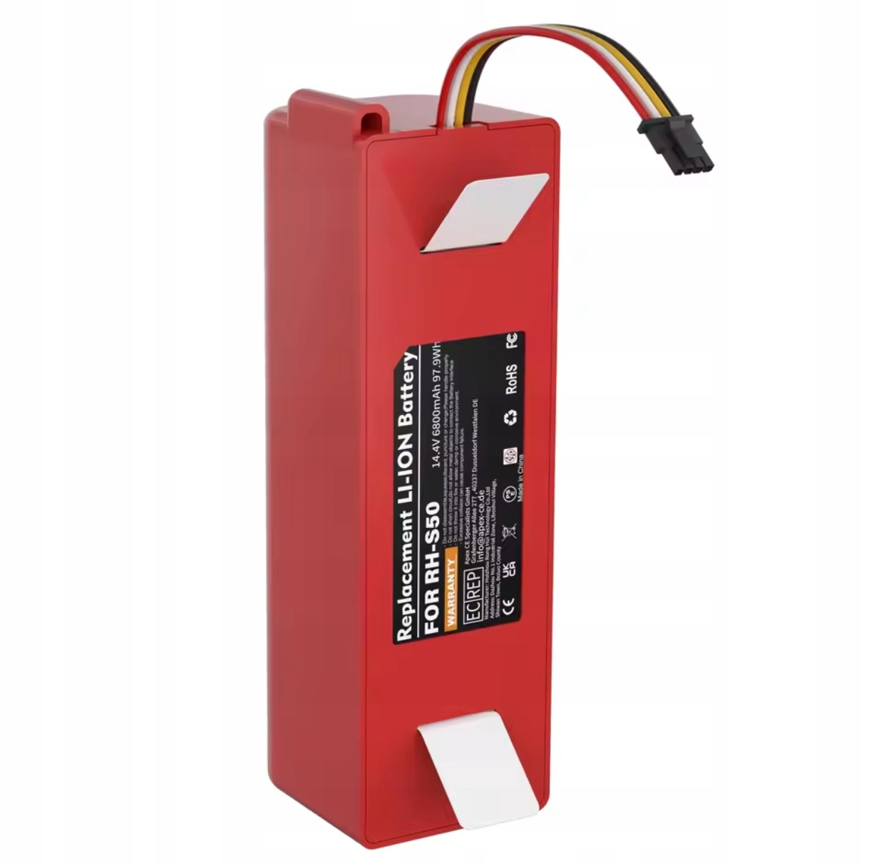 Bateria do Xiaomi Roborock S5 S6 S7 S8 S50 S55 T6 S60 S6 Max 14,4V 6800mAh