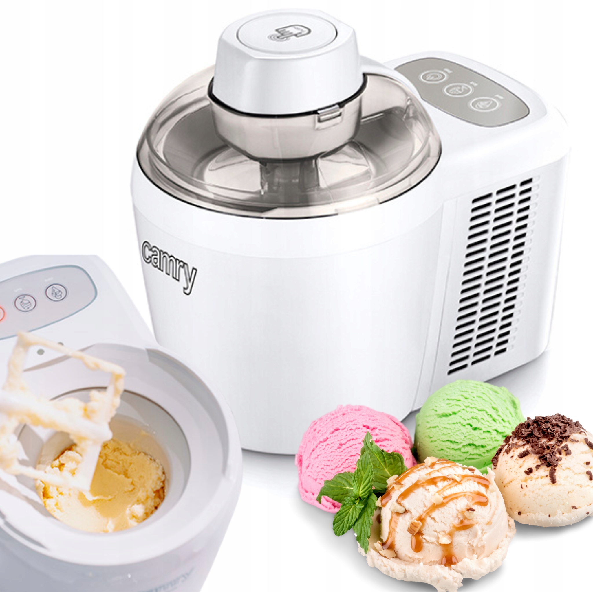 Stroj na zmrzlinu Zmrzlina Za 30 minut Snadné čištění Camry Cr 4481