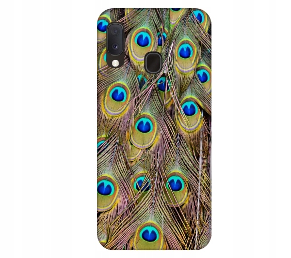 

Etui pokrowiec do Samsung Galaxy A20e Pawie pióra