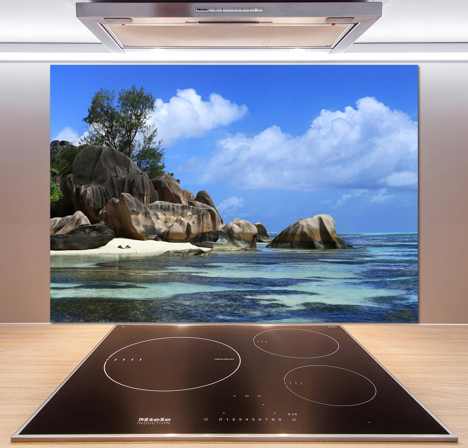 

Panel do kuchni Seszele panorama 100x70 cm + Klej