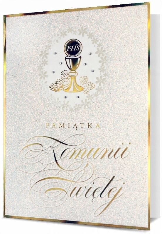 

Kartka Na Komunię Pamiątka Komunii Świętej Duża