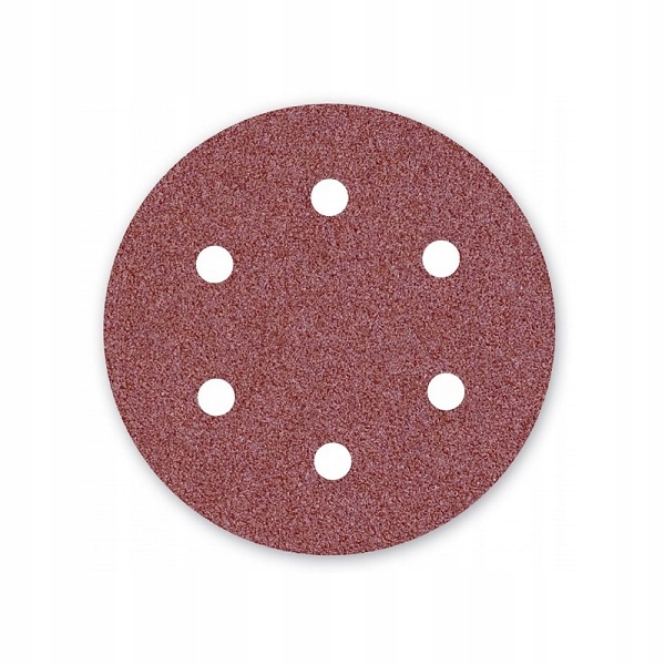 Menzer Red Papier Ścierny 6 Otworów do Szlifierki P16 Ø 225mm 10 szt.