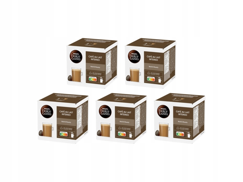 Kapsułki Nescafe Cafe Au Lait Intenso do Nescafe Dolce Gusto 5 x 16 szt.