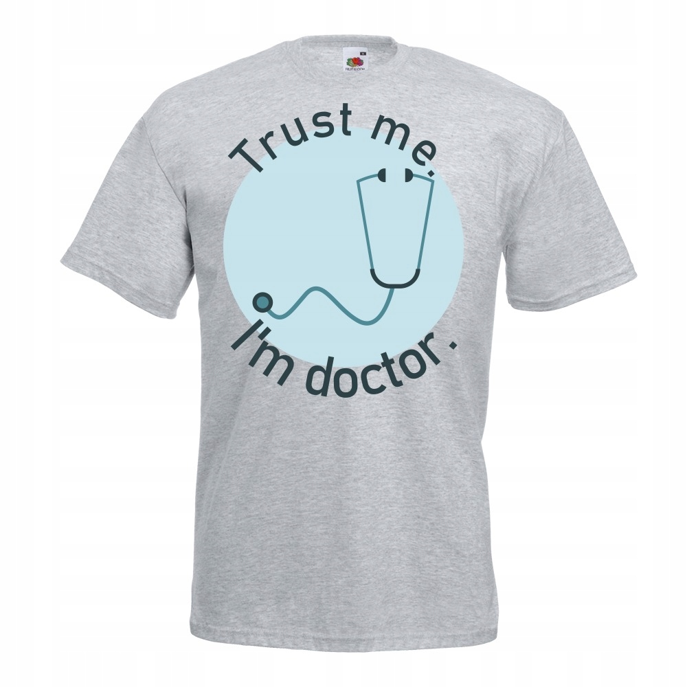 

Koszulka dla lekarza lekarz doktor XXL szara