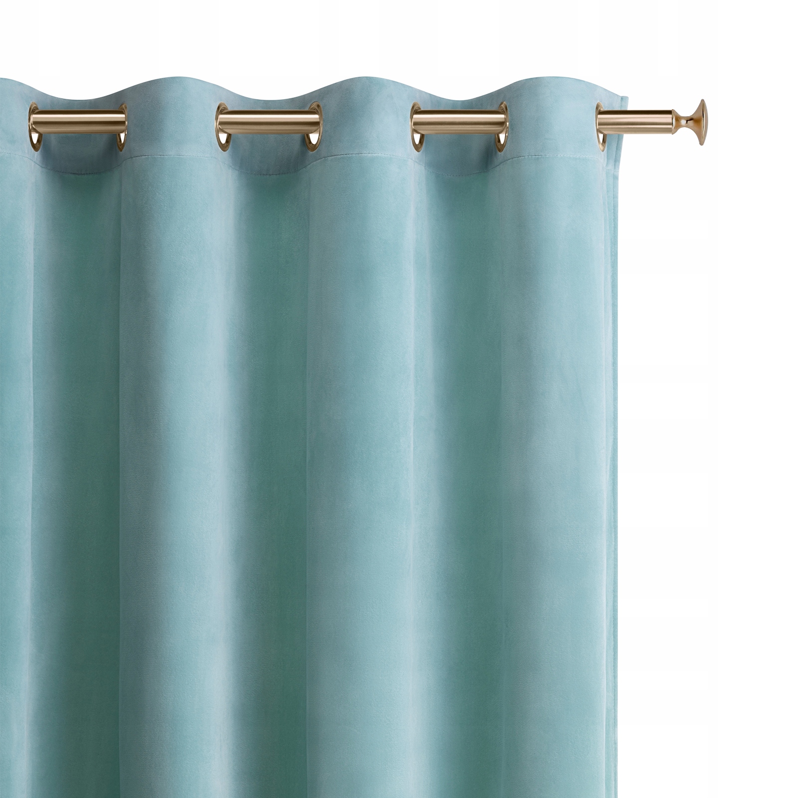 

Zasłona welur velvet miętowa 140x250 Charmy Z