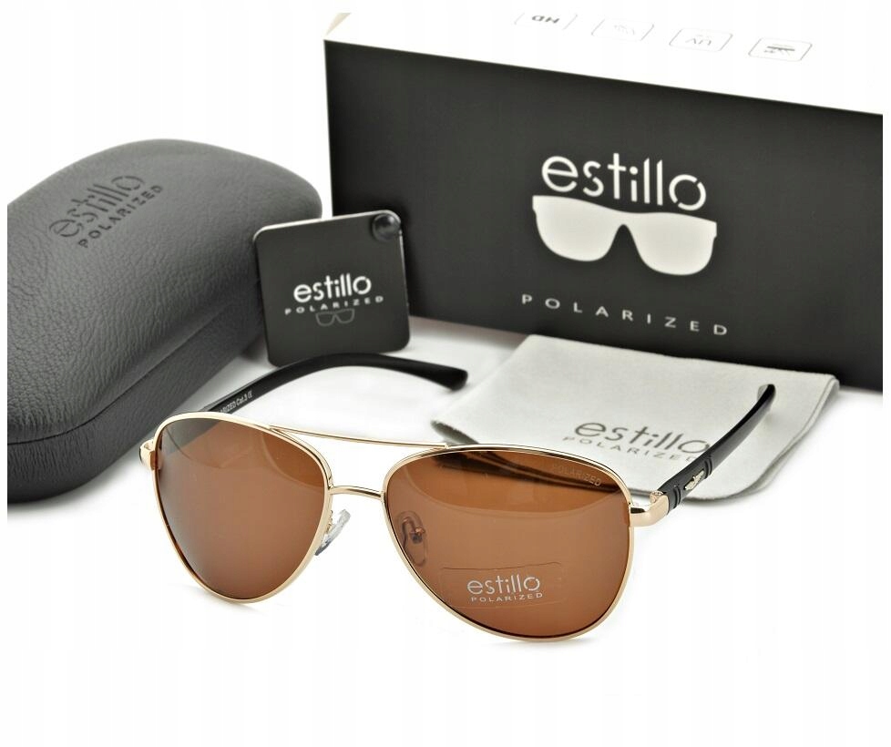 Polarizační sluneční brýle Pilotky Hd Pánské Dámské Bonus