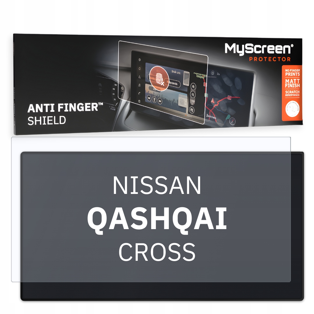 Matná fólie pro Nissan Qashqai Cross 2017 2021 7" MyScreen Anti Finger
