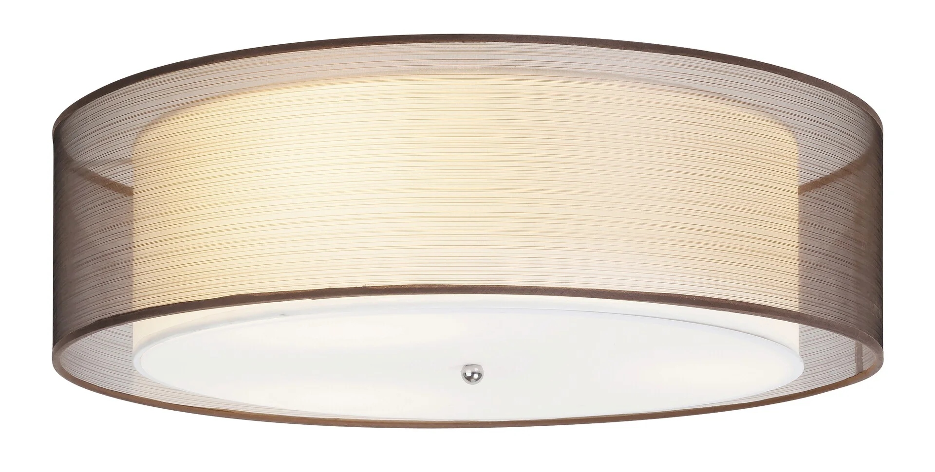 Stropná lampa stropné svietidlo dvojitá hnedá biela do obývačky 49,5 cm Rabalux